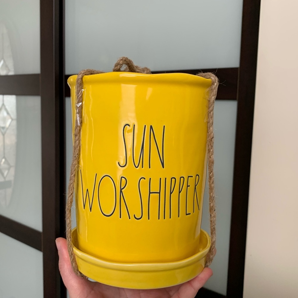 🇺🇸 Rae Dunn SUN WORSHIPPER large planter